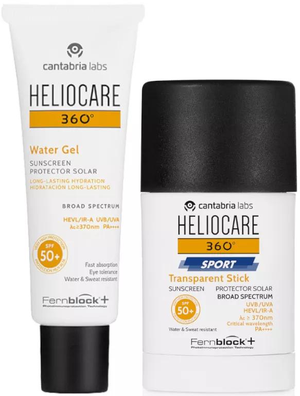 Heliocare 360 Gel Water SPF50+ 50 ml + Sport Stick SPF50+ 25 gr