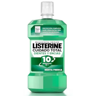 Listerine Cuidado Total Enjuague Bucal Dientes y Encías Menta 500 ml