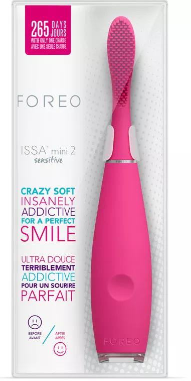 Foreo Issa Mini 2 Sensitive Escova de Dentes Elétrica Sónica Wild Strawberry