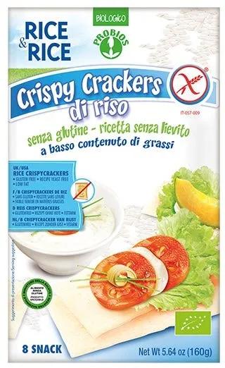 Rice&Rice Crispy Crackers Riso Senza Glutine Senza Lievito 160 g