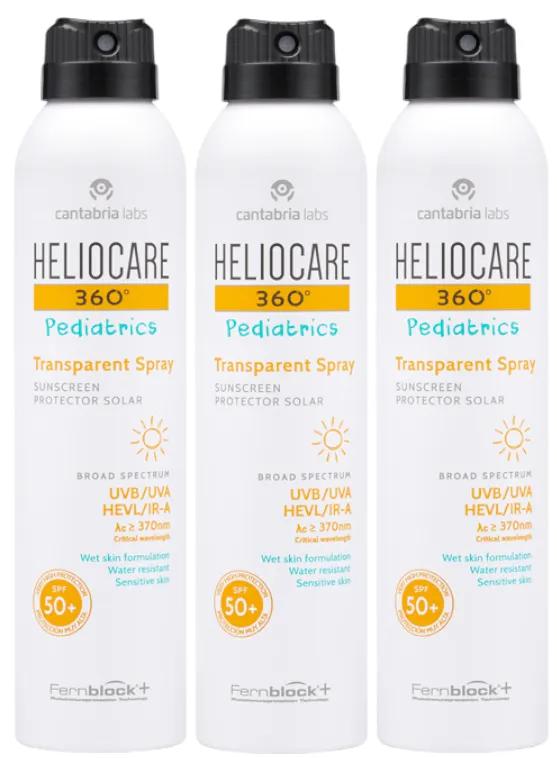 Imagen de Heliocare 360 Pediatrics SPF50 Spray Transparente 3x200 ml