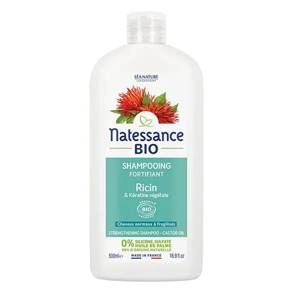 Natessance Shampoing Fortifiant Ricin Bio et Kératine Végétale 500ml