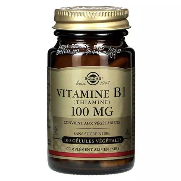 Solgar Vitamina B1 Tiamina 100mg 100 comprimidos vegetales 