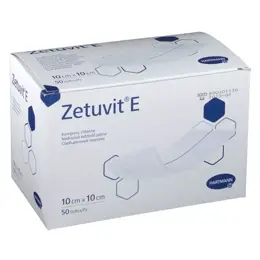 Hartmann Zetuvit-E Pansement Absorbant Américain Non Stérile avec Dos Hydrophobe 10 x 10cm 50 unités