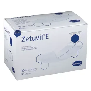 Hartmann Zetuvit-E Cerotto Assorbente Americano Non Sterile con Lato Idrofobo 10 x 10cm 50 unità