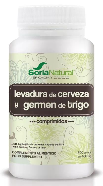 Imagen de Soria Natural Germen Trigo-Levadura Cerveza 500 Comprimidos