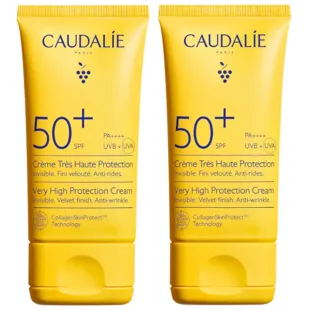Caudalie Anti-Wrinkle Facial Sun Cream SPF50+ 2x50 ml