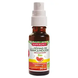 Superdiet Extrait de Pépins de Pamplemousse Ultra Concentré 2400mg Bio 20ml