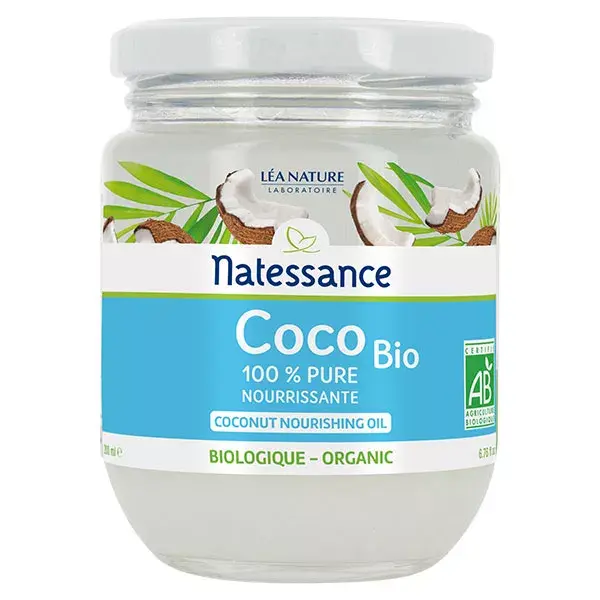 Natessance Aceite de Coco Bio 100% Pur 200ml