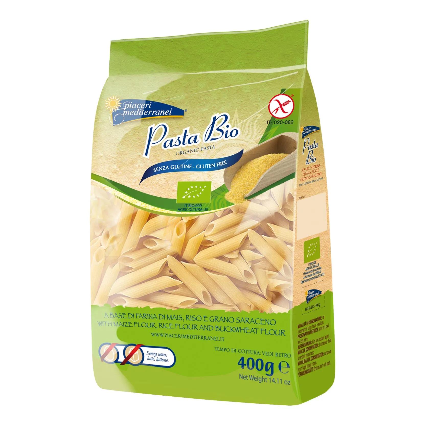 Piaceri Mediterranei Pasta Bio Penne Rigate Senza Glutine 400 g