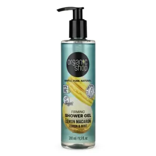 Organic Shop Gel Doccia Rassodante Lemon Macaron - Menta e Limone 280ml