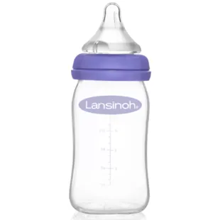 Lansinoh Glass Baby Bottle with NaturWave Teat 160 ml