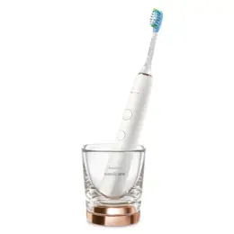 Philips Sonicare DiamondClean Brosse à Dents Electrique Rechargeable Blanche et Or HX9911/94