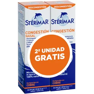 Stérimar Congestión Nasal 2x100ml (2ª ud gratis)