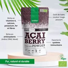 Purasana Baies d'Açai Poudre Bio 100g