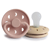 Frigg Moon Phase Pacifier Block Silicone Blush/Croissant +0m 2 units