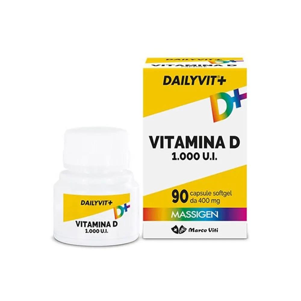 Massigen DailyVit+D 1000 Integratore di Vitamina D 90 Capsule