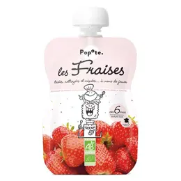 Popote Les Fruits Gourde Fraise +6m Bio 120g