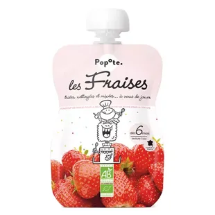Popote Frutta Composta Fragola +6m Bio 120g