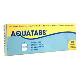 Aquatabs 10L boite de 40 comprimés effervescents