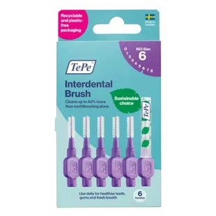 TePe Interdental Brush Purple 1.1mm 6 pcs
