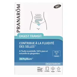 Pranarom Digestarom Digest Transit Riche en Fibres 10 sachets