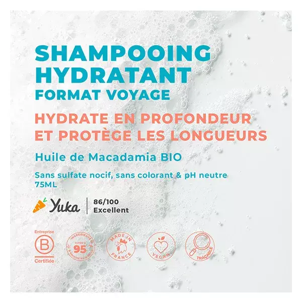 Energie Fruit Cheveux Shampoing Format Voyage Monoï & Huile de Macadamia 75ml