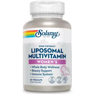 Solaray Liposomale Multivitamin-Frauen 60 Gemüsekapseln
