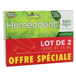 Boiron Homéodent Dentifrice Soin Complet Chlorophylle Lot de 2 x 75ml