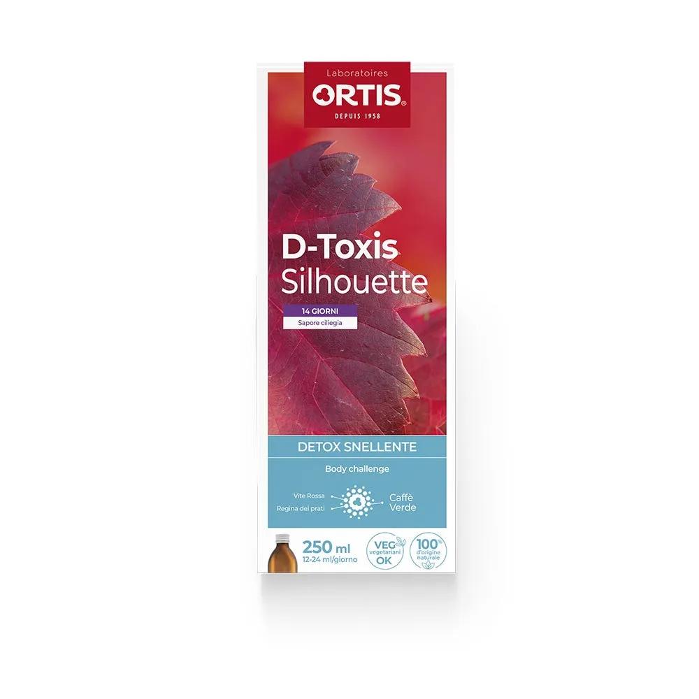 Ortis D-toxis Silhouette Integratore Snellente Sciroppo in Bottiglia da 250 ml