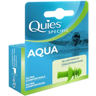 Quies Aquaplag Ear Plugs 1 Pair Reusable