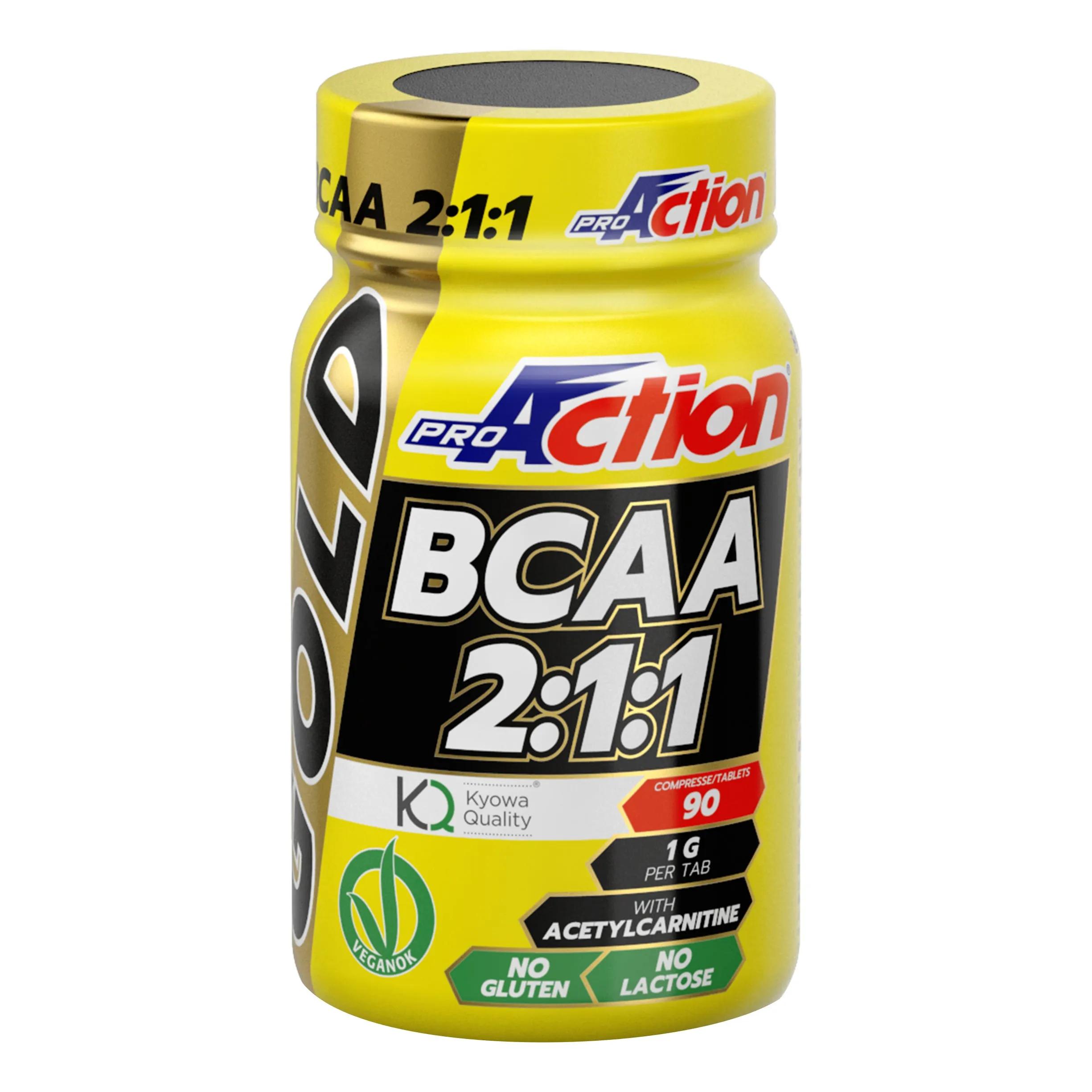 ProAction Gold BCAA 2:1:1 Integratore Aminoacidi 90 Compresse