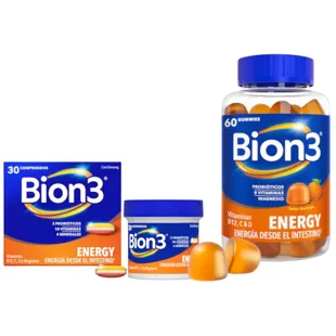 Bion3 Energy Multivitamins with Probiotics 30 Tablets + Bion3 Energy Multivitamins with Probiotics 60 Gummies