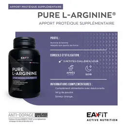 Eafit Pure L-Arginine Saveur Orange 141g