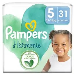 Pampers Harmonie Couches Taille 5 31 Couches 11kg - 16kg Protection Douce Pour La Peau