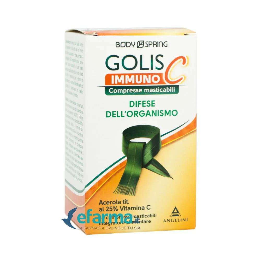 Body Spring Golis ImmunoC Integratore Difese Immunitarie 30 Compresse Masticabili