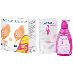Lactacyd Intimate Gel 2x200 ml + Pediatric Intimate Hygiene Gel 200 ml