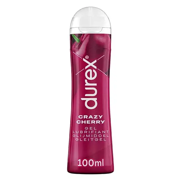 Durex Gel Lubrifiant Crazy Cherry - Goût Cerise Adapté à l'Oral - 100ml