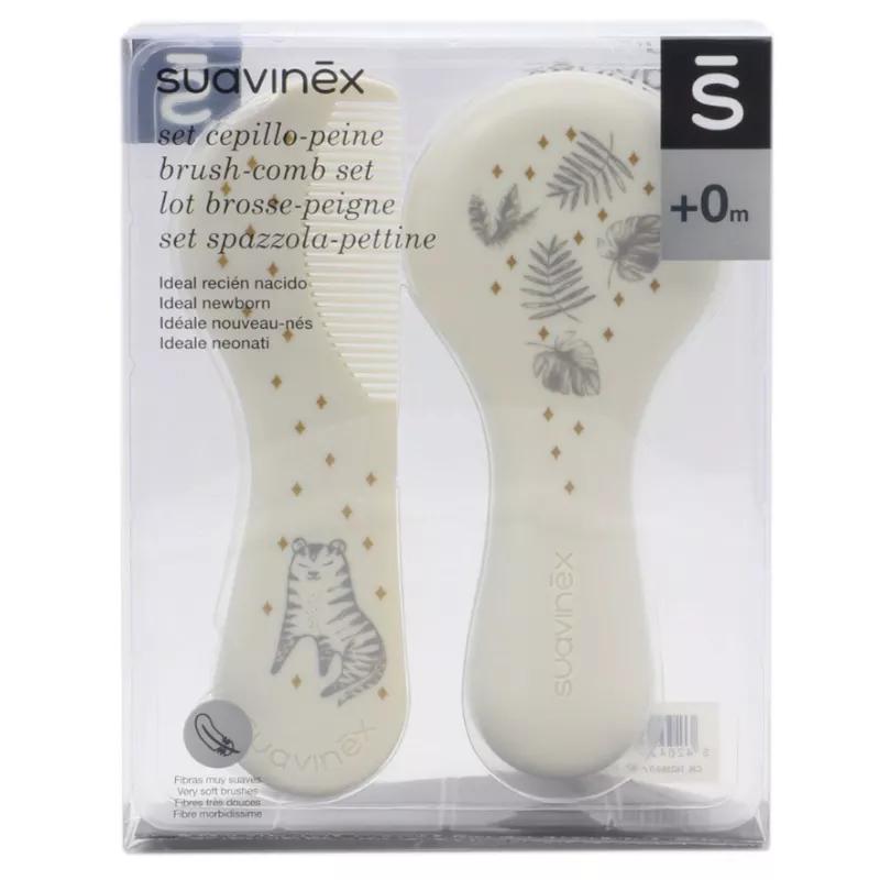 Suavinex Kinderborstel en -kam wit