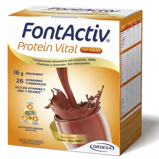 Fontactiv Protein Vital Chocolat 14 Enveloppes