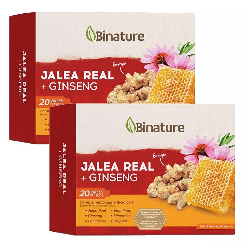Binature Jalea Real Ginseng 2x20 Viales Bebibles