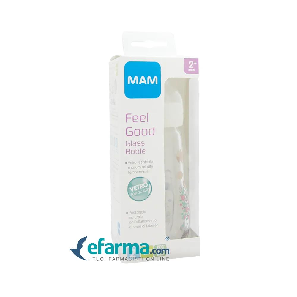 Mam Feel Good Biberon In Vetro Resistente Alle Alte Temperature 260 ml