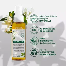 Klorane Monoï & Tamanu Huile Capillaire Protection Soleil 100ml