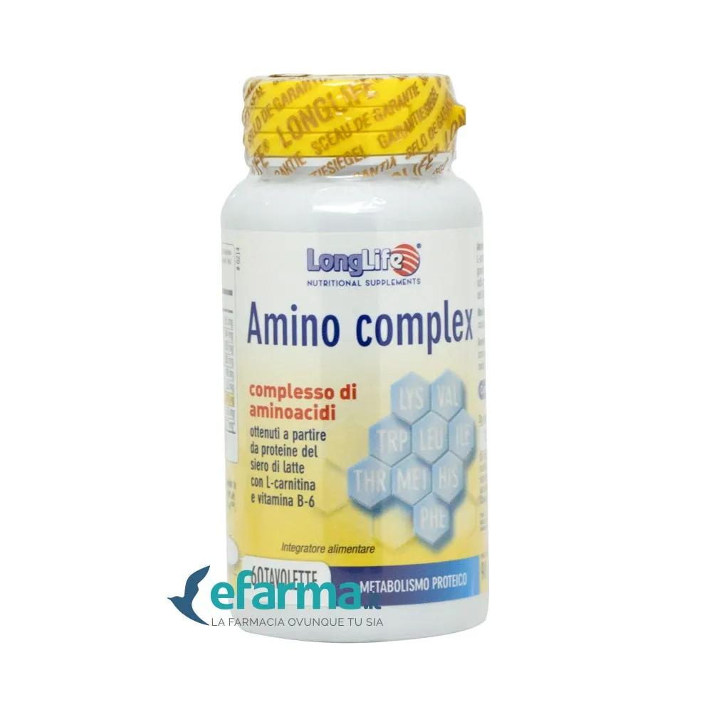 LongLife Amino Complex Integratore di Proteine del Siero di Latte 60 Tavolette