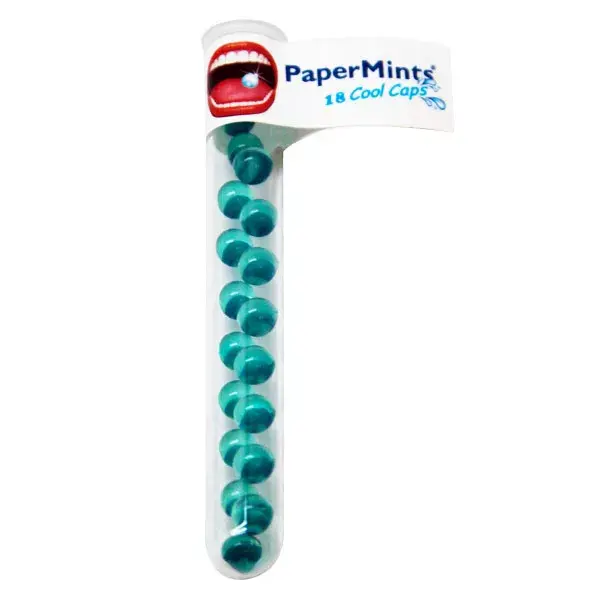 PaperMints Cool Caps sans Sucre Tub' 18 billes