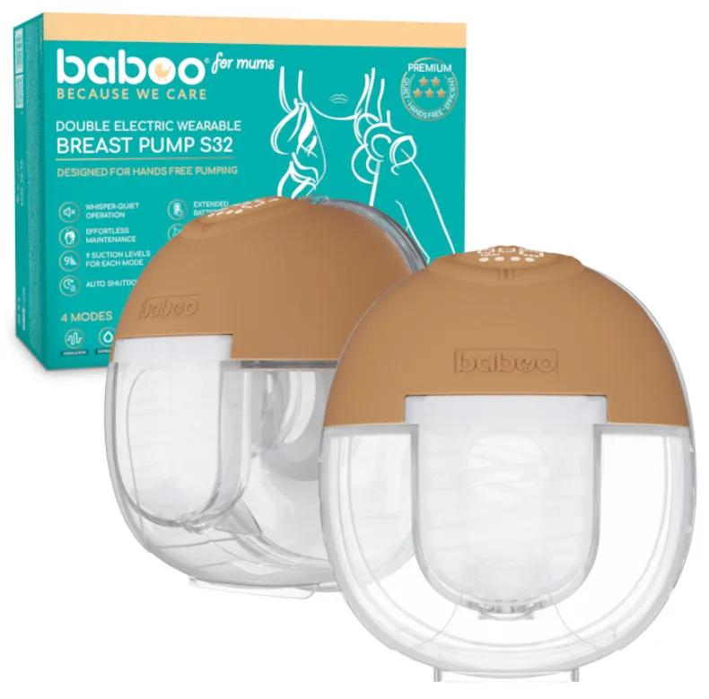 Baboo Portable Electric Hands-Free Breast Pump 2 pcs