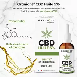 Granions Huile CBD 5% 10ml