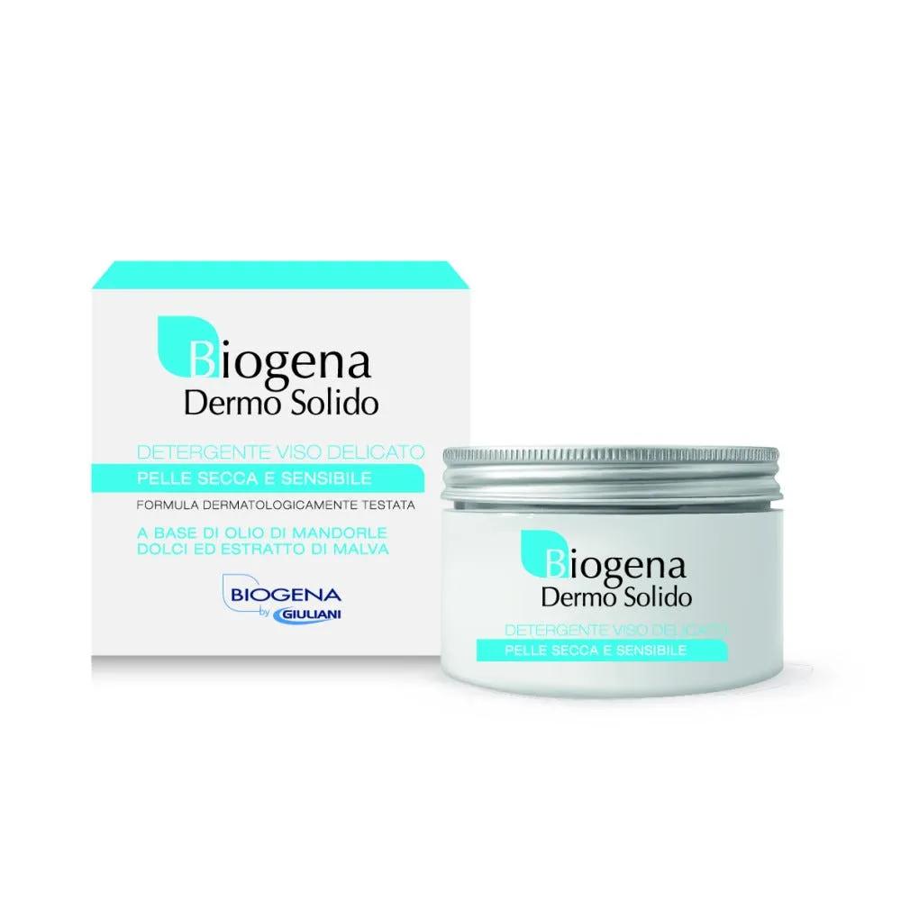 Biogena Dermo Solido Detergente Struccante Viso Per Pelle Delicata, Secca e Grassa 140 ml