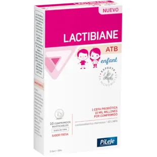 Lactibiane ATB Infantil Sabor Morango, 10 Comprimidos Mastigáveis