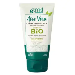 MKL Green Nature Aloe Vera Crème Réparatrice Visage Corps Mains Bio 150ml